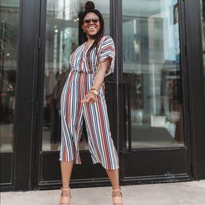Striped Jumpsuit